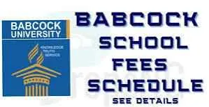 Babcock University School Fees Schedule