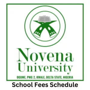 Novena University School Fees Schedule for 2024/2025